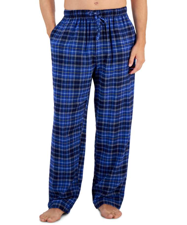 Men's Big & Tall Windowpane Print Microfleece Pajama Pants - Goodfellow &  Co™ Black 5xlt : Target